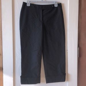 Black cuffed LEGACY 4R wide legged women’s zippered trousers